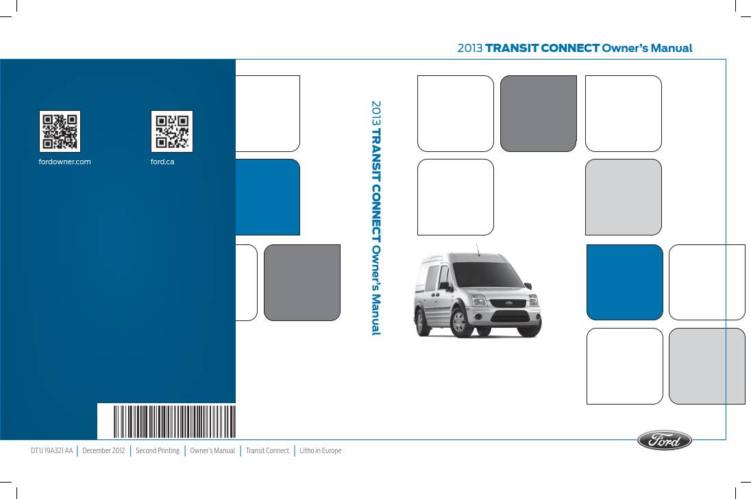 2012 ford transit connect owner's manual