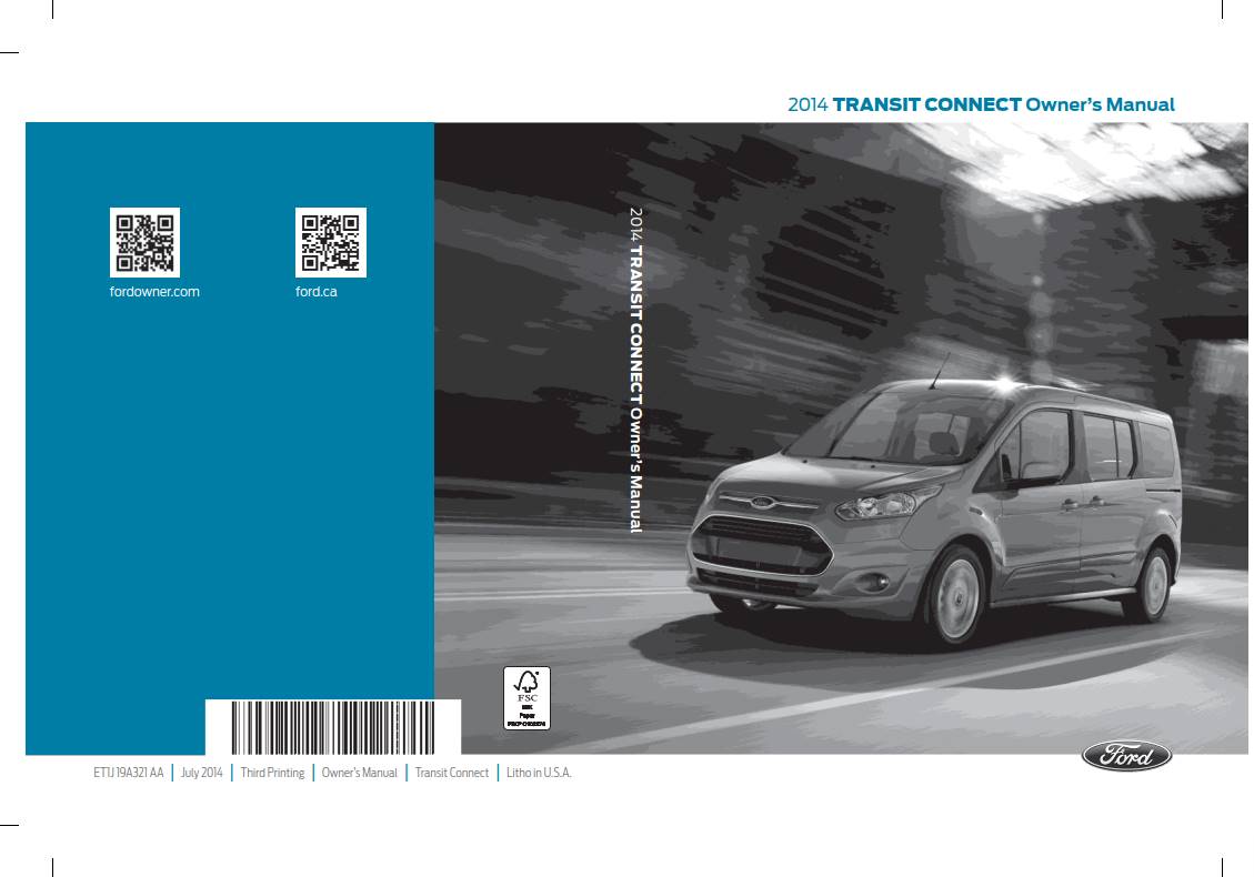 Ford Transit Connect 2014 Owner's Manual