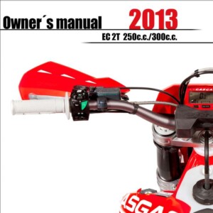 GasGas Enduro 2T EC 250 300cc 2013 Owner’s Manual