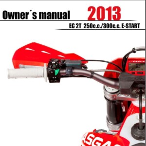 GasGas Enduro 2T EC 250 300cc E-Start 2013 Owner’s Manual