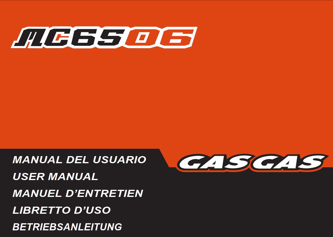 GasGas MC 65 2006 Owner’s Manual