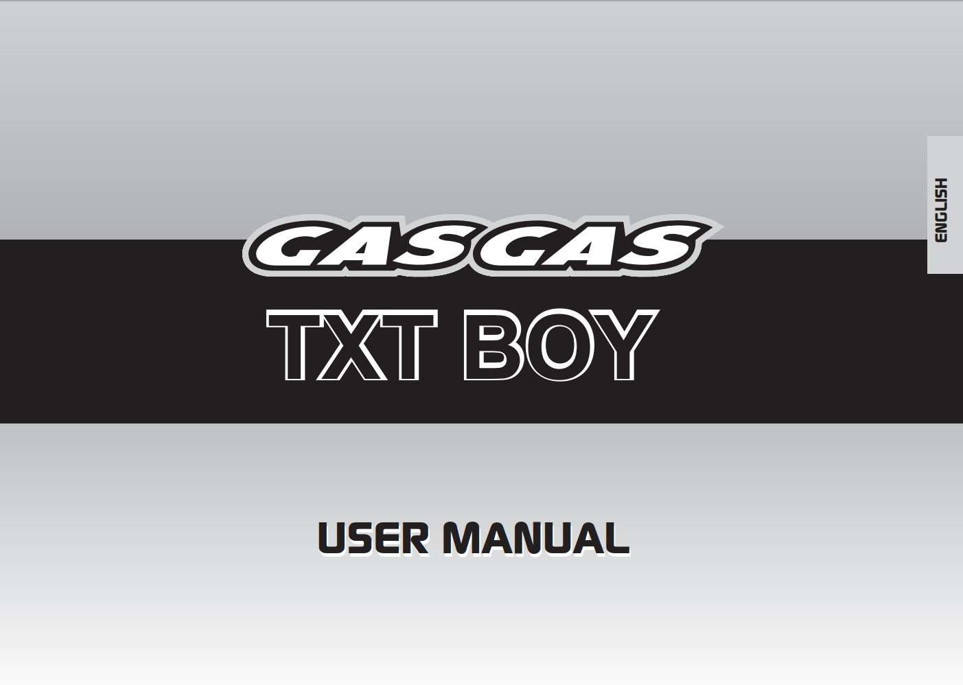 GasGas TXT BOY 2009 Owner’s Manual