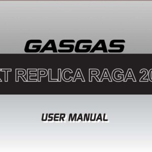 GasGas TXT Replica Raga 2012 Owner’s Manual