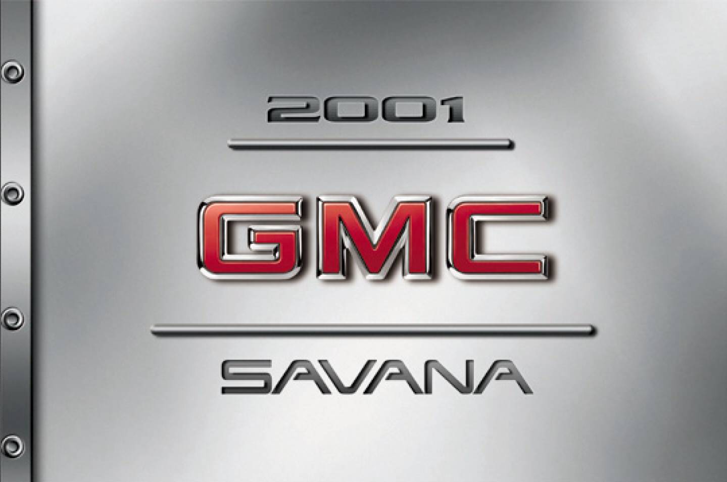 Gmc Savana 2001 Owner's Manual