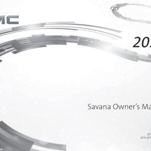 GMC Savana Passenger 2017 Owner’s Manual