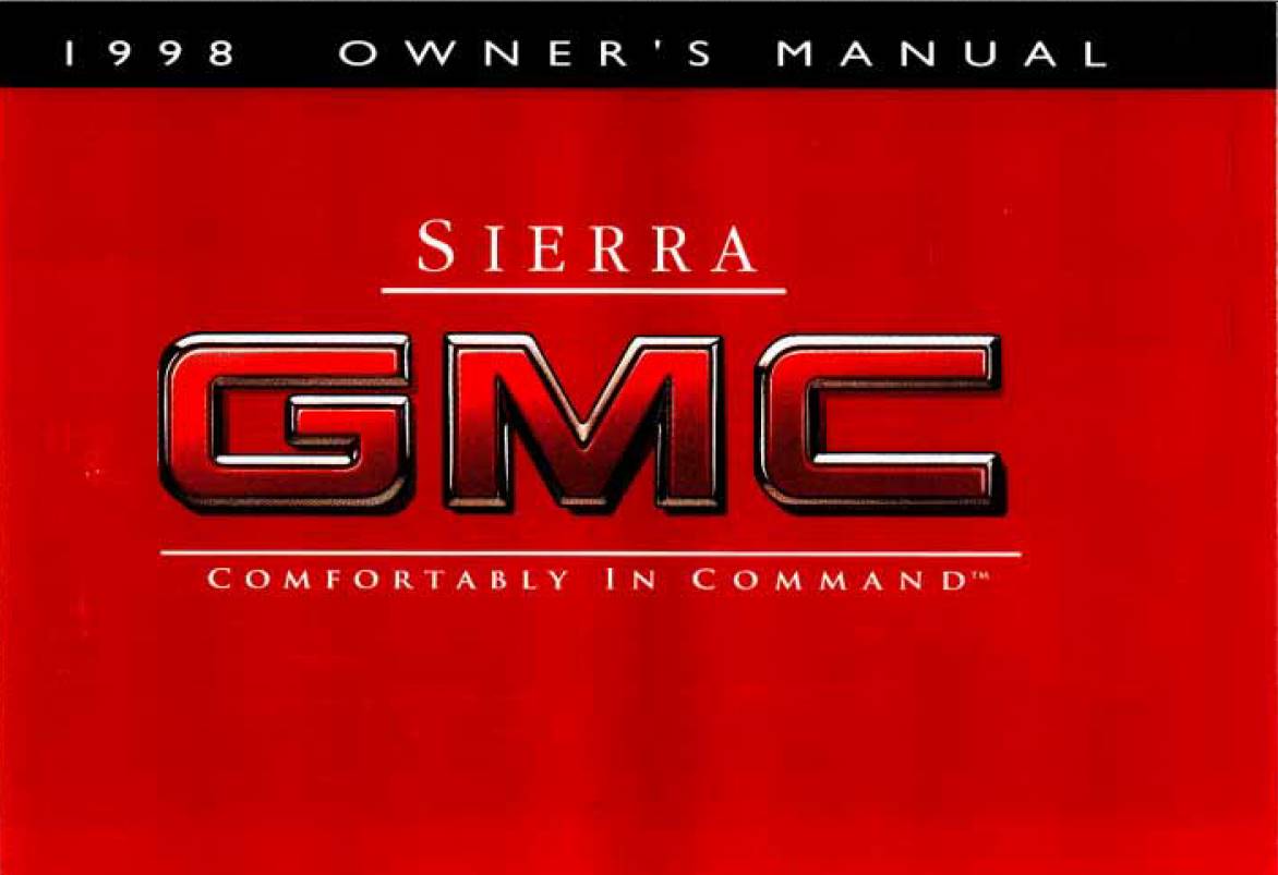 Gmc Sierra 1998 Owner's Manual