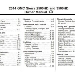 GMC Sierra 2500HD 2014 Owner’s Manual