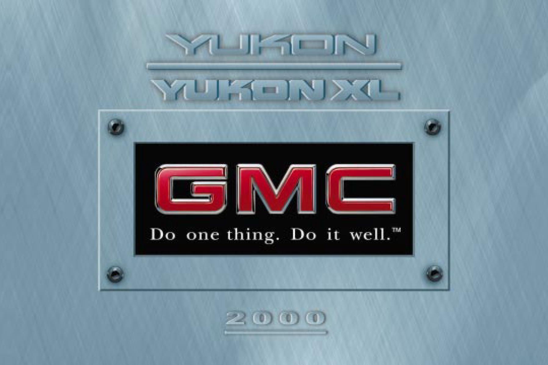 GMC Yukon 2000 Owner's Manual