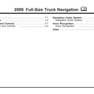GMC Yukon Denali Full-Size Truck Navigation 2009 Owner’s Manual