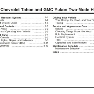 GMC Yukon Hybrid 2008 Owner’s Manual