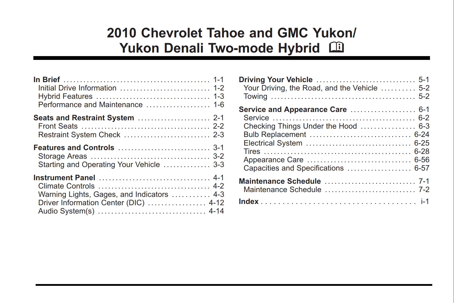 Gmc Yukon Owners Manual 2024