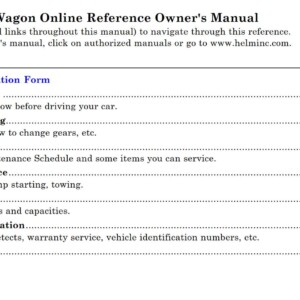 Honda Accord Wagon 1991 Owner's Manual