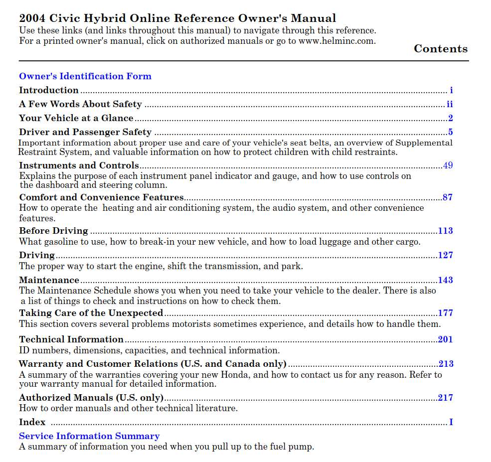 2004 honda civic repair manual free download pdf