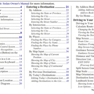 Honda Civic Navigation 2007 Owner's Manual