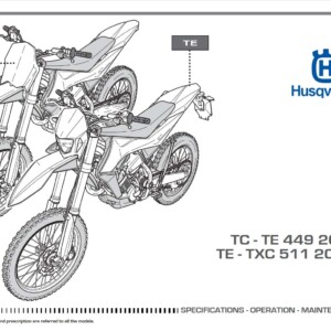 Husqvarna TC449 TE449 TE511 TXC511 2012 Owner’s Manual