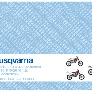 Husqvarna TC450 TXC 450-510 TE 310-450-510 SMR 450-510 2010 Owner’s Manual
