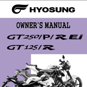Hyosung GT250 GT 125 R 2011 Owner’s Manual