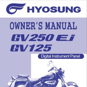 Hyosung GV250 GV125 EI 2010 Owner’s Manual