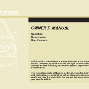 Hyundai Elantra GT 2016 Owner's Manual