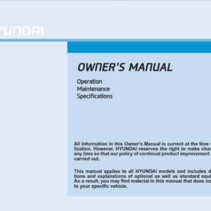 Hyundai Elantra GT 2018 Owner's Manual