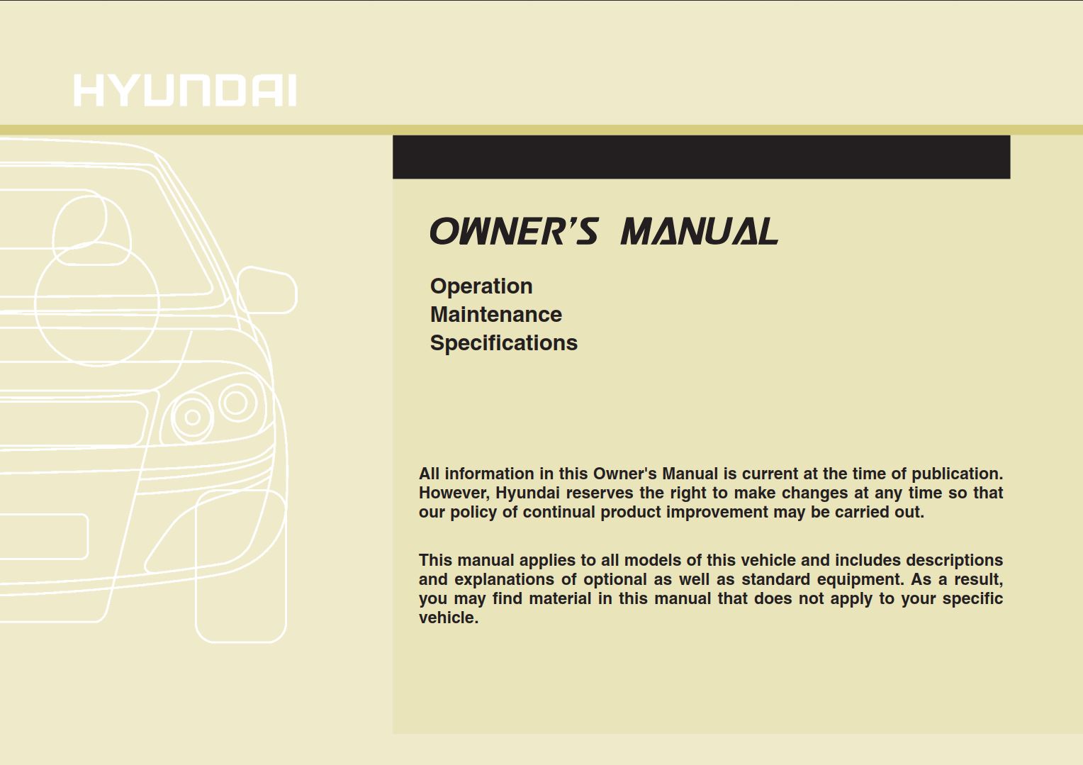 Hyundai Grand Santa Fe 2016 Owner's Manual