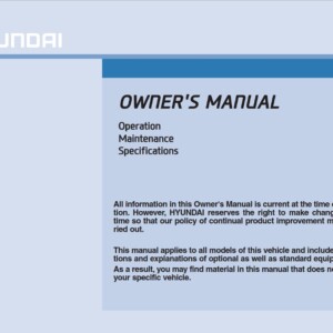 Hyundai i20 2015 Owner's Manual