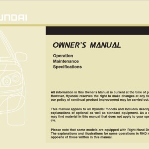 Hyundai i30 2012 Owner's Manual