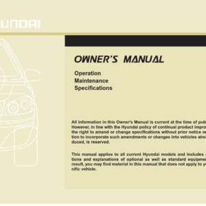 Hyundai i30 2014 Owner's Manual