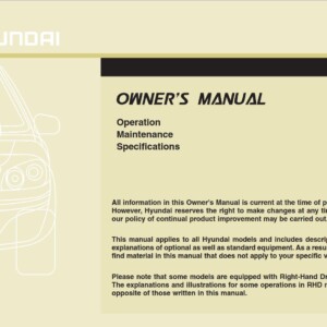 Hyundai i30 2015 Owner's Manual