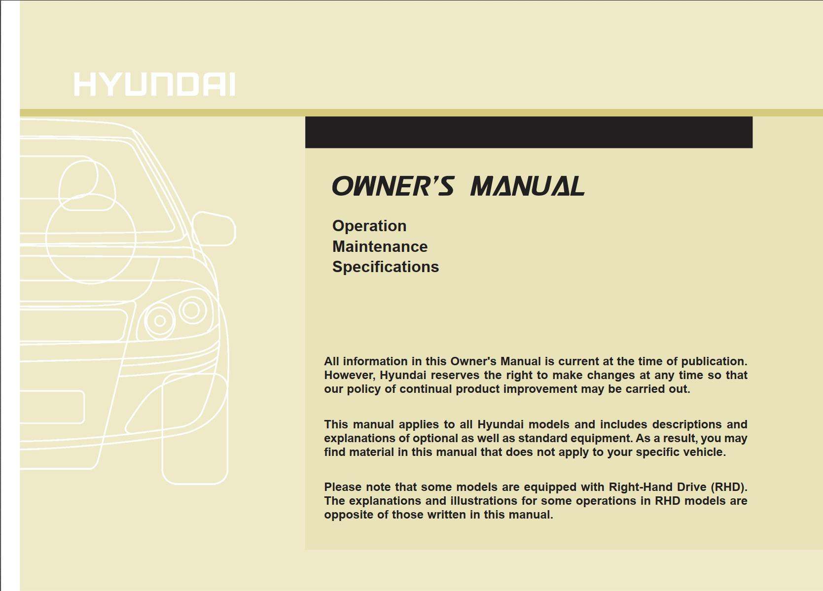 Hyundai i40 2014 Owner's Manual