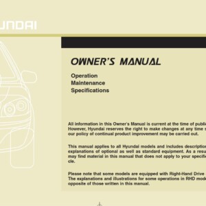 Hyundai ix20 2011 Owner's Manual