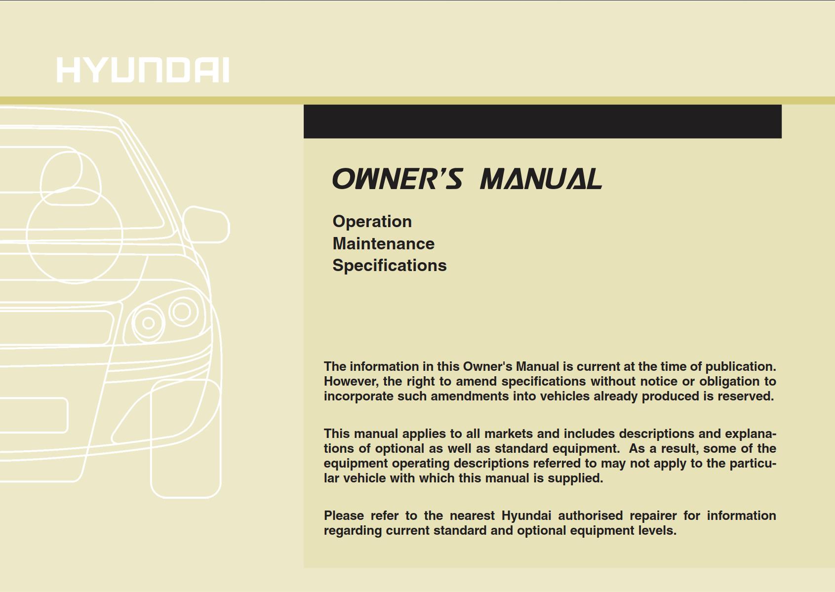 Hyundai ix20 2016 Owner's Manual