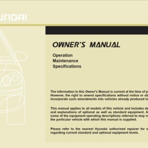 Hyundai ix35 2015 Owner's Manual