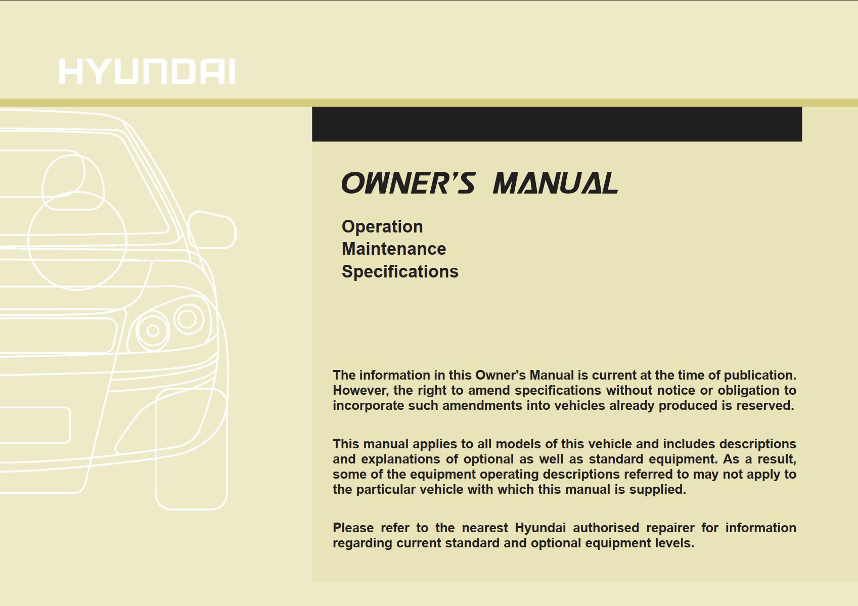 Hyundai Ix35 2015 Owner's Manual – PDF Download