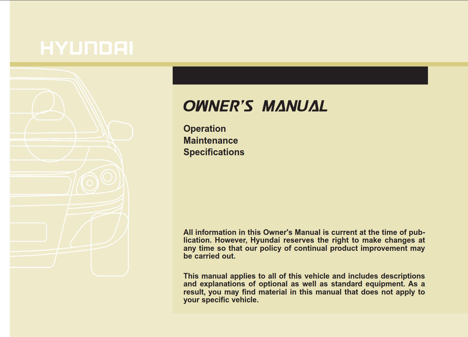 Hyundai Santa Fe 2016 Owner's Manual