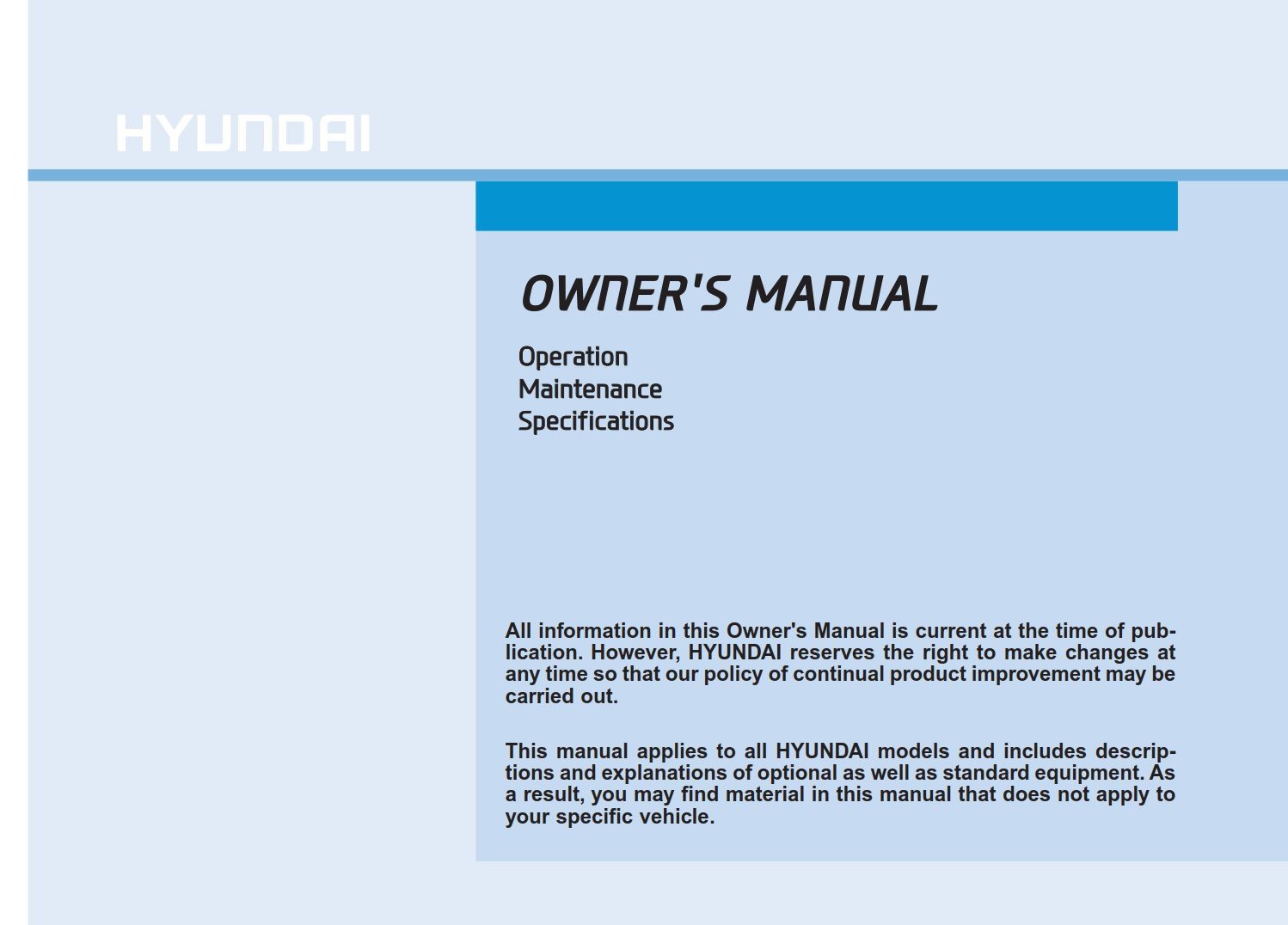 Hyundai Tucson 2015 Owner's Manual