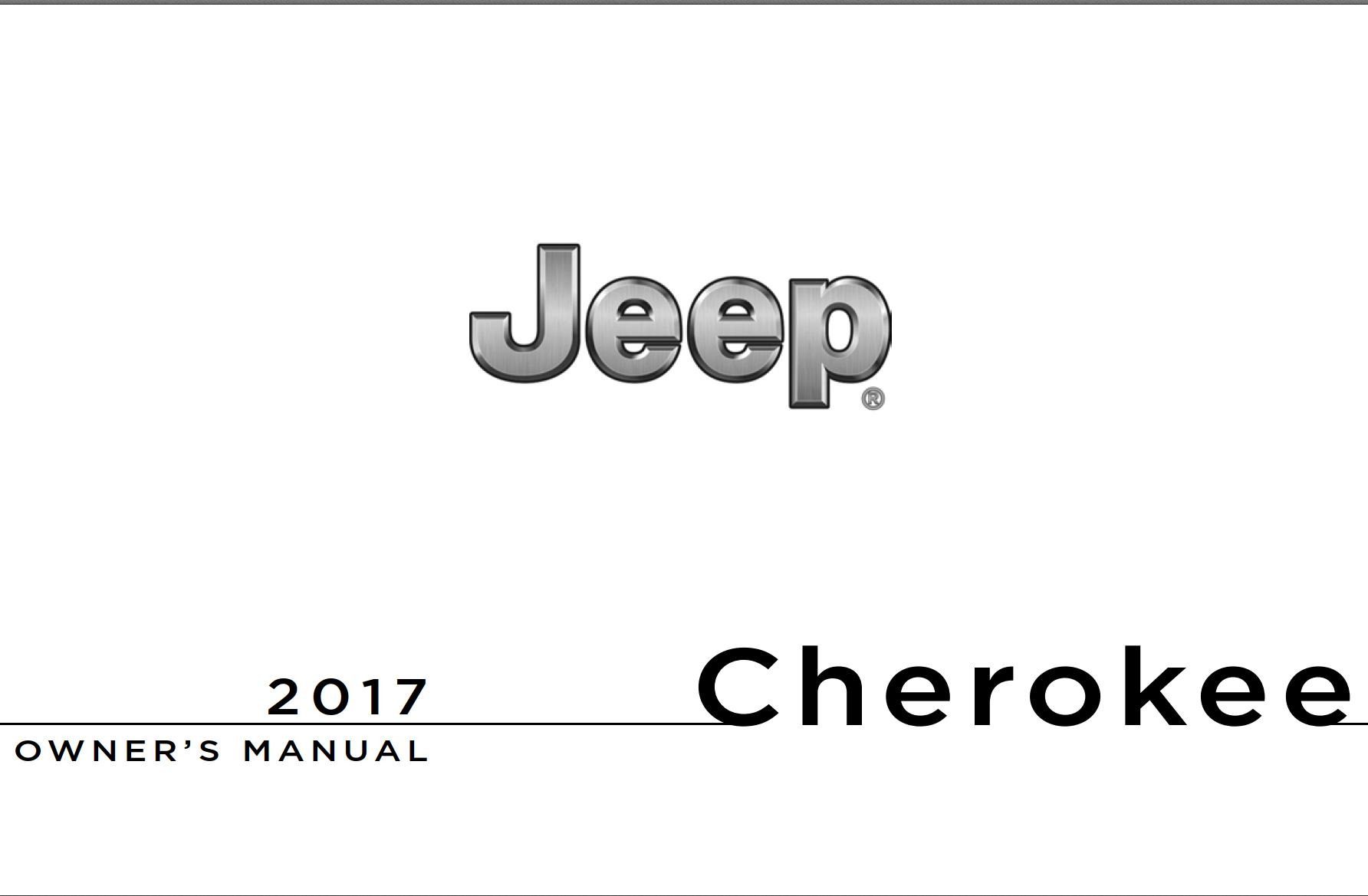 Jeep Cherokee 2017 Owner's Manual