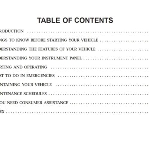 Jeep Commander 2007 Owner's Manual