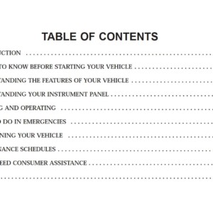 Jeep Commander 2008 Owner's Manual