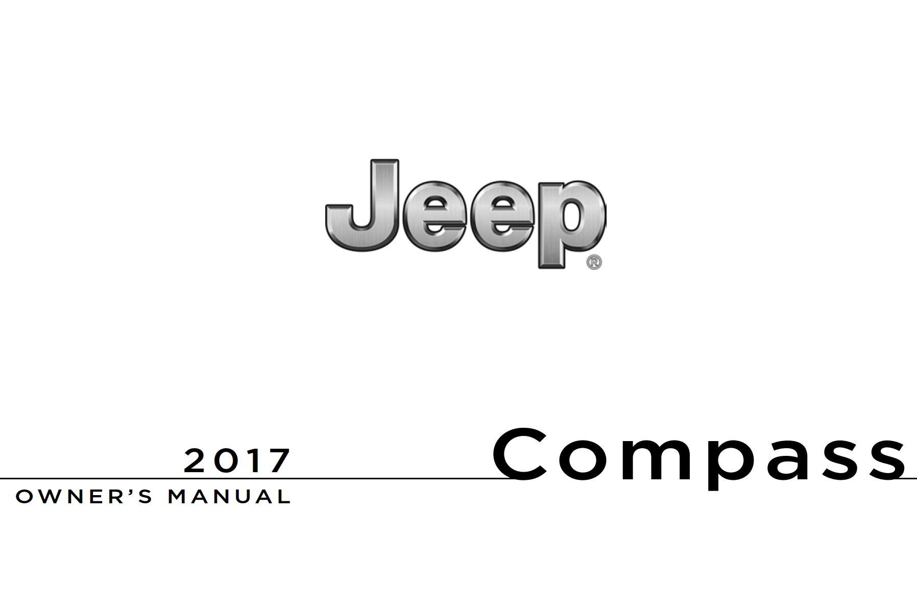 Jeep Compass 2017 Owner’s Manual PDF for FREE