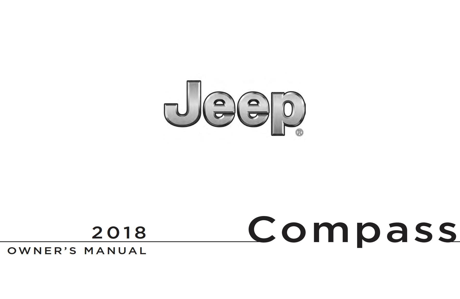 Jeep Compass 2018 Owner’s Manual PDF for FREE