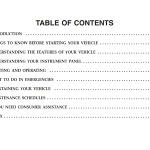 Jeep Liberty 2005 Owner's Manual