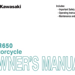 Kawasaki KLR650 2013 Owner's Manual