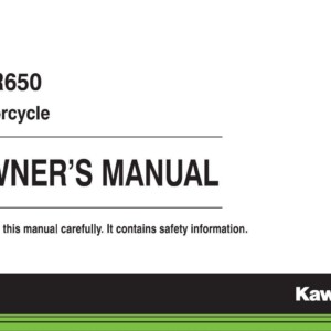 Kawasaki KLR650 2015 Owner's Manual