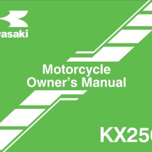 Kawasaki KX250 F 2013 Owner's Manual