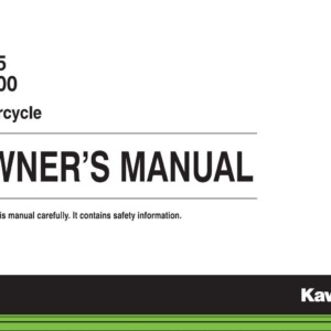 Kawasaki KX65 KX100 2014 Owner's Manual