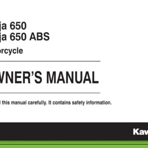 Kawasaki Ninja 650 ABS 2015 Owner's Manual