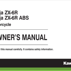 Kawasaki Ninja ZX-6R 2015 Owner's Manual