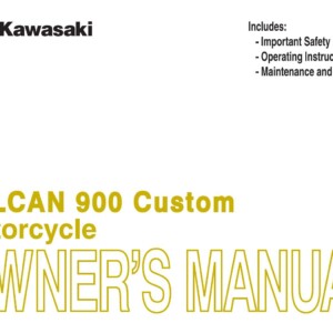 Kawasaki Vulcan 900 Custom 2013 Owner's Manual