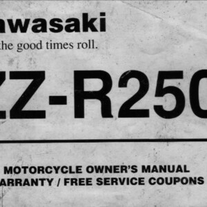 Kawasaki ZZ-R250 Owner's Manual